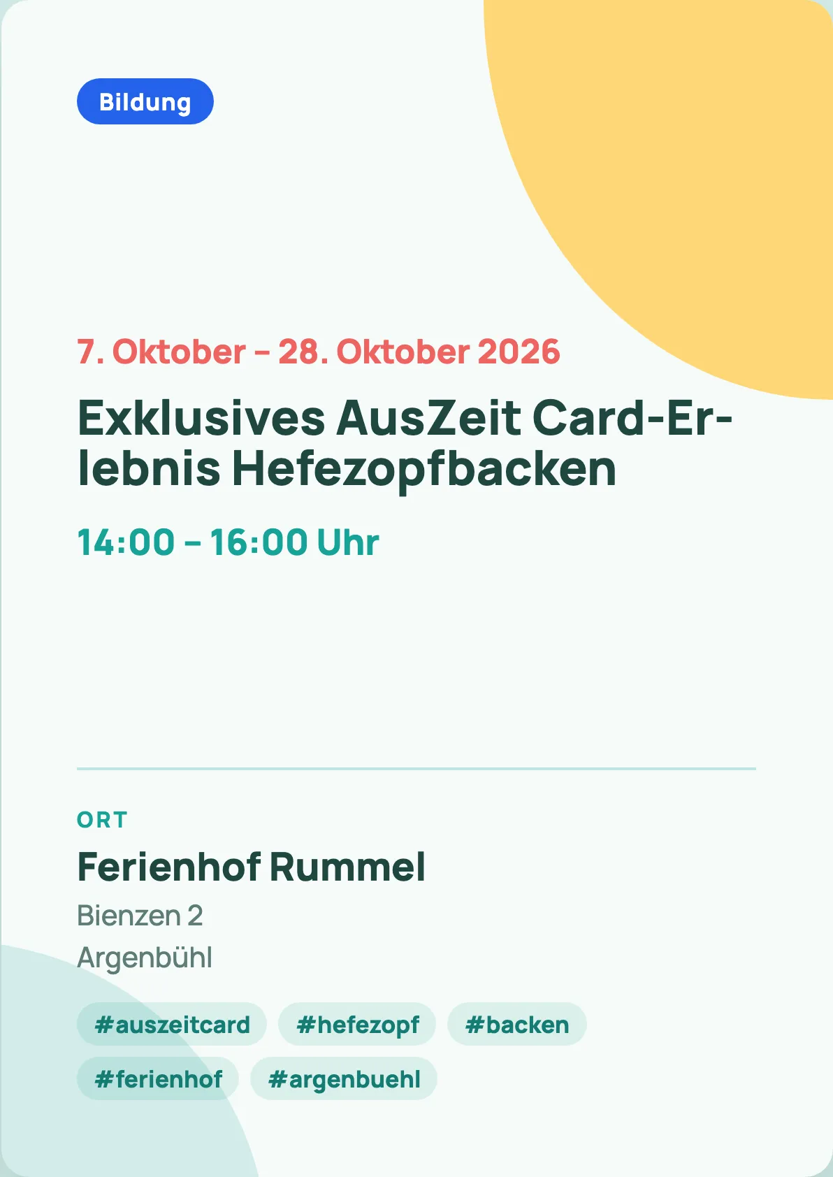 Veranstaltungsflyer