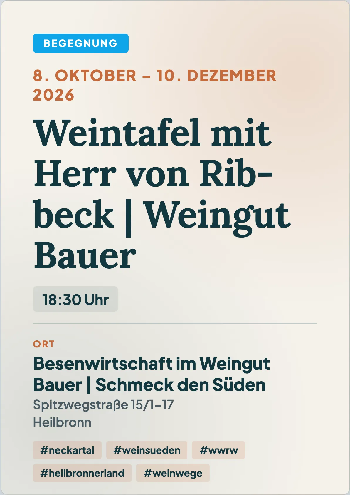 Veranstaltungsflyer