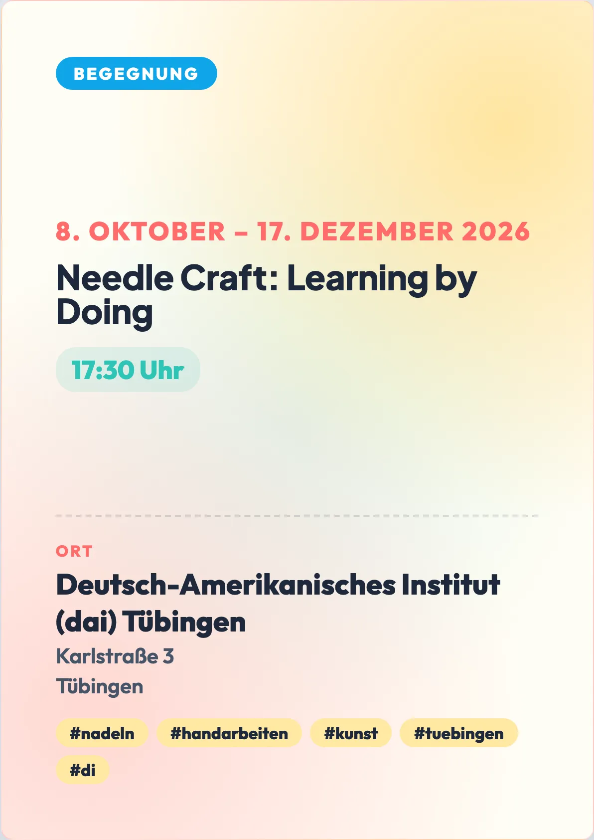 Veranstaltungsflyer