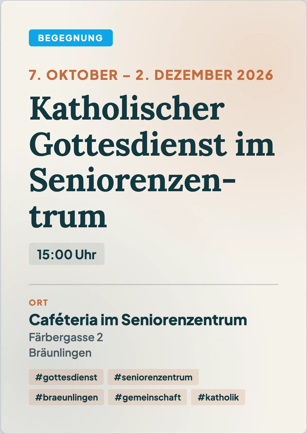 Veranstaltungsflyer