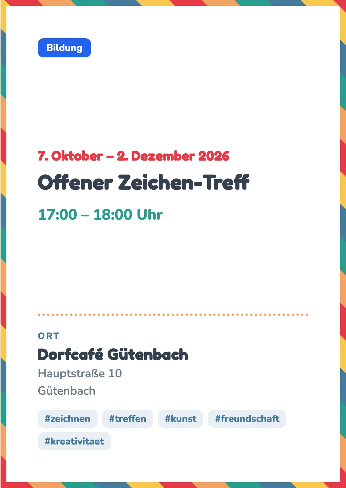 Veranstaltungsflyer