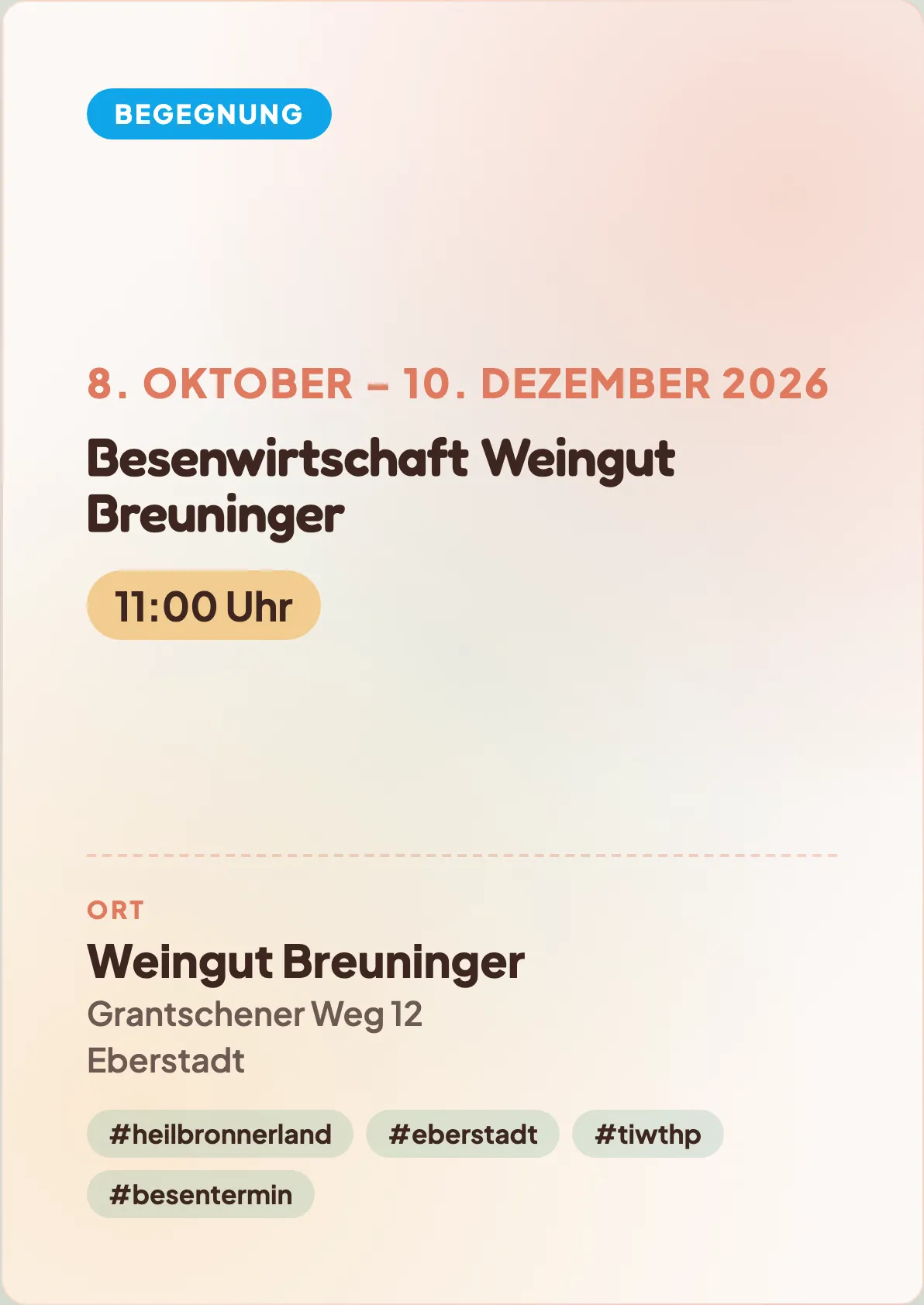 Veranstaltungsflyer