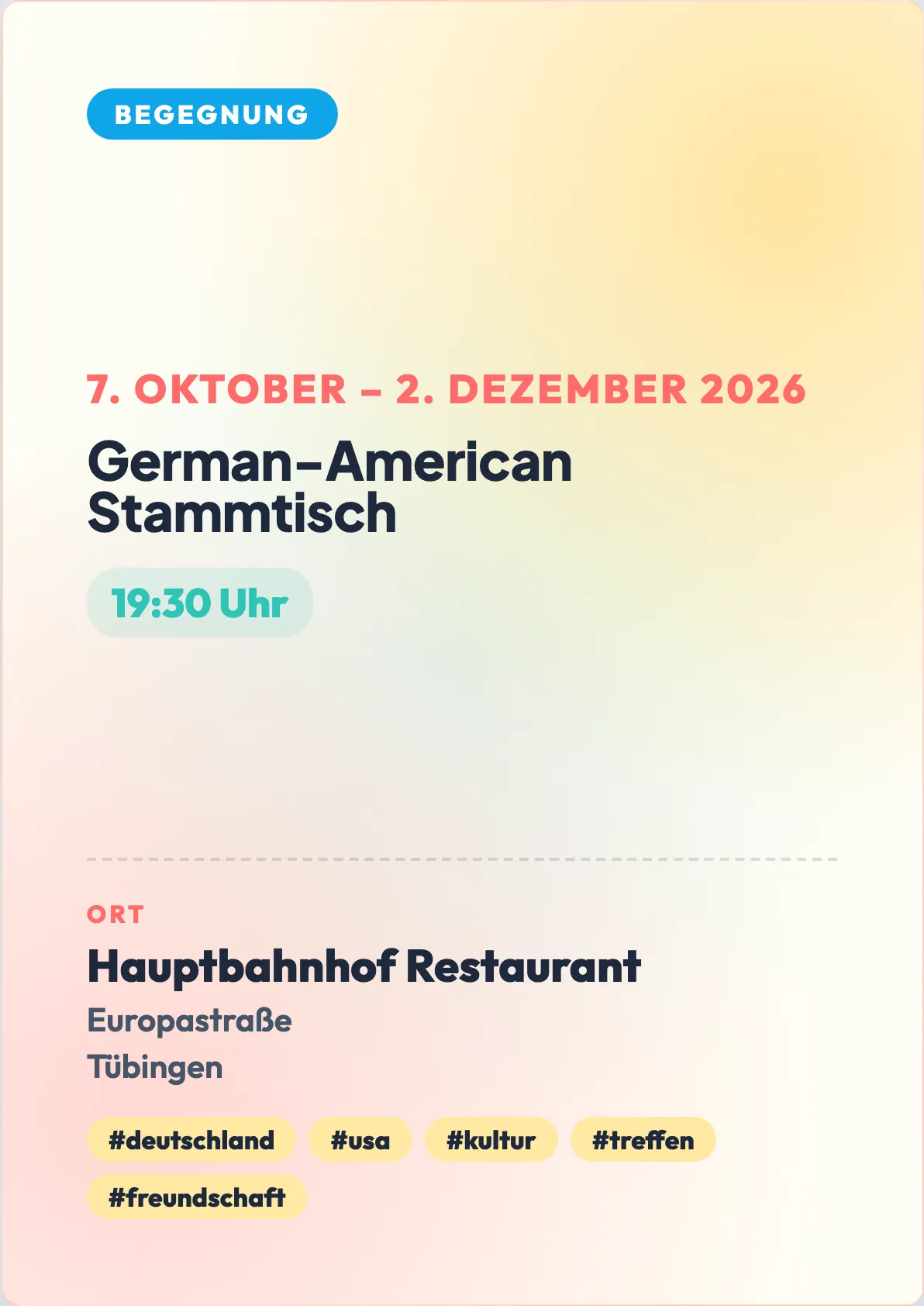 Veranstaltungsflyer