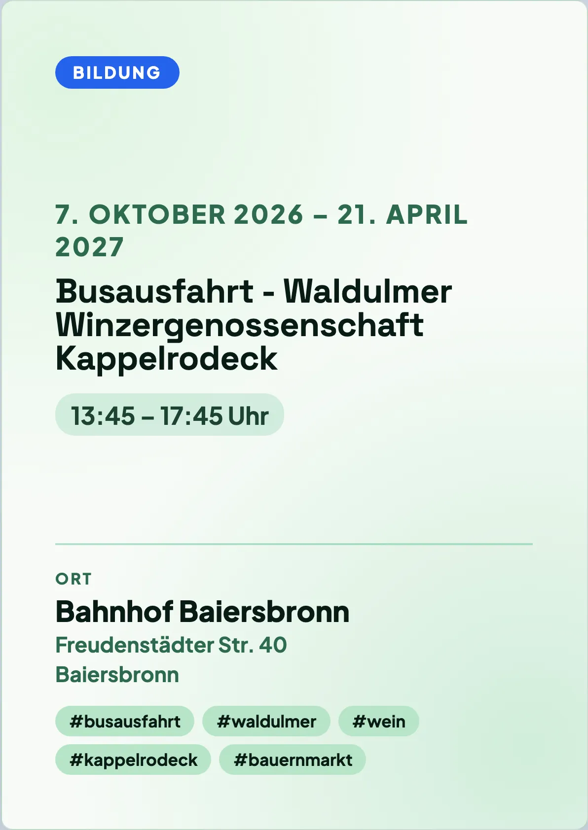 Veranstaltungsflyer