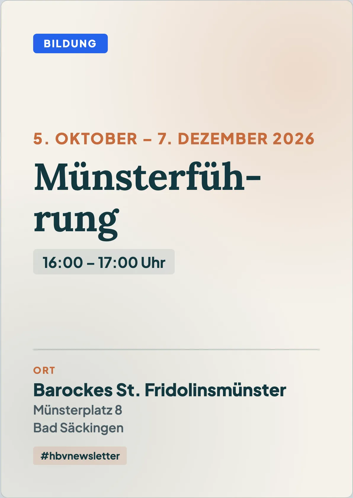 Veranstaltungsflyer