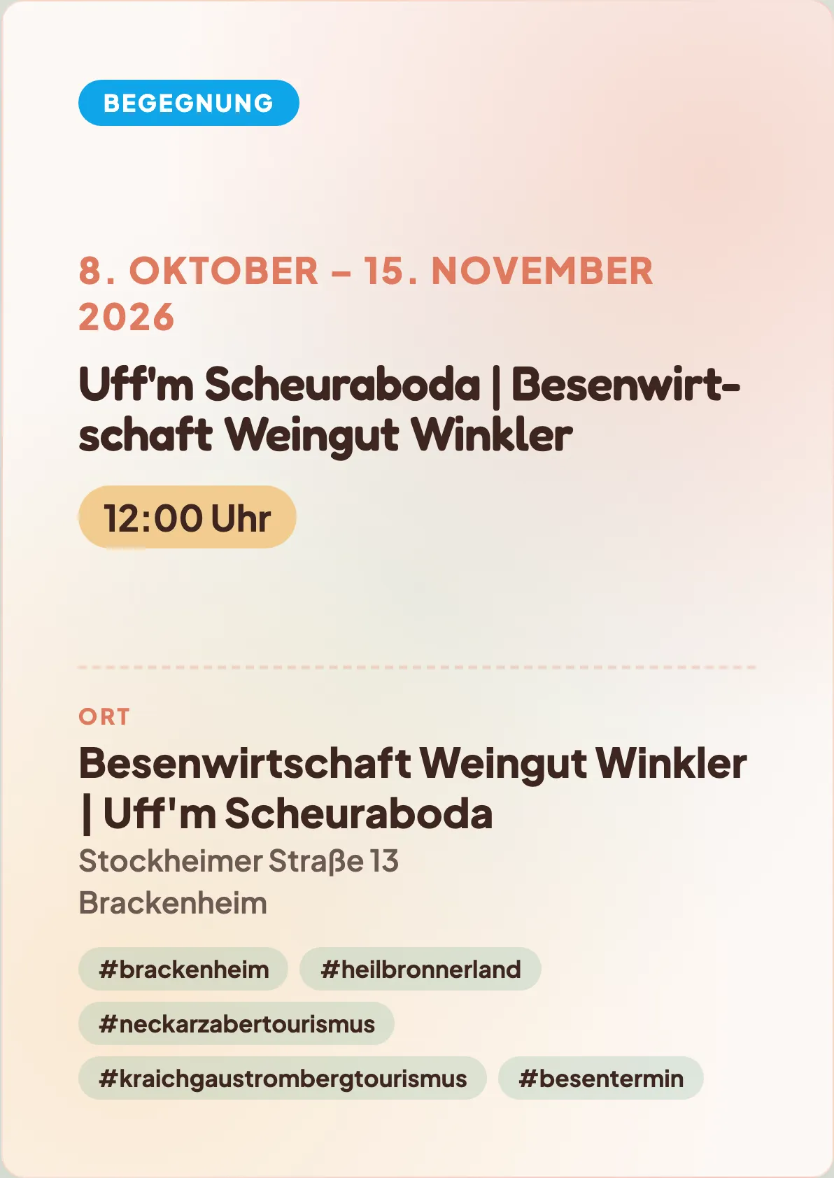 Veranstaltungsflyer