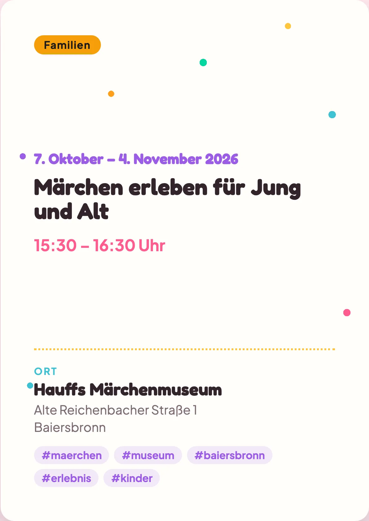 Veranstaltungsflyer