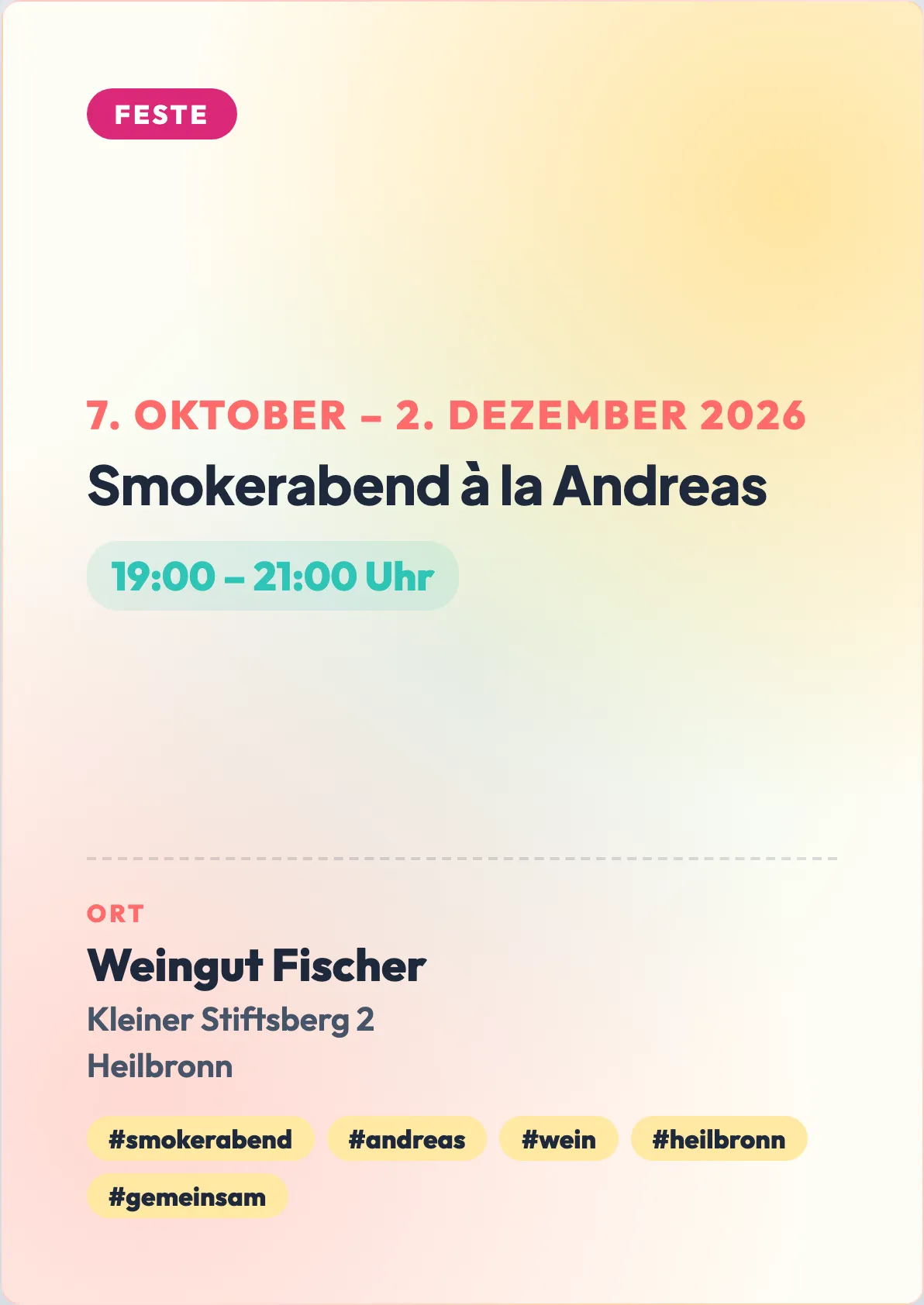 Veranstaltungsflyer
