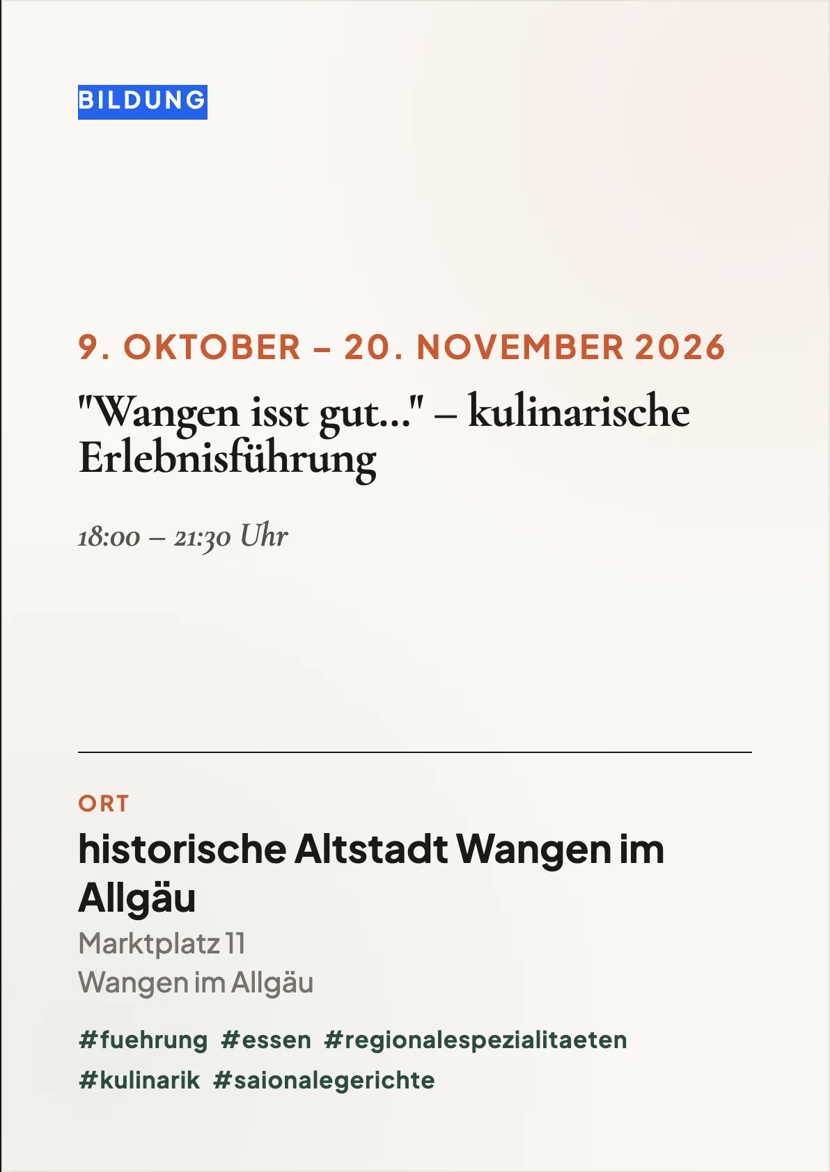Veranstaltungsflyer