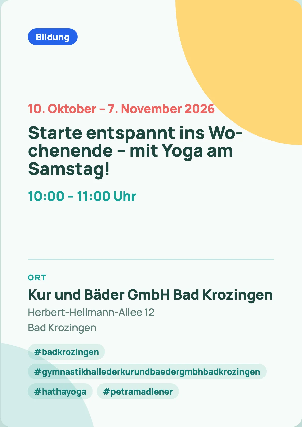 Veranstaltungsflyer