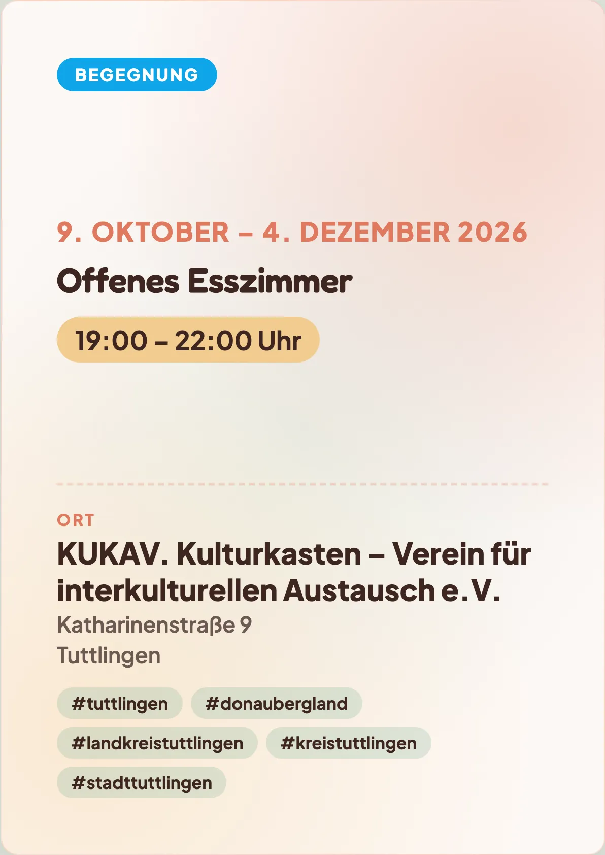 Veranstaltungsflyer