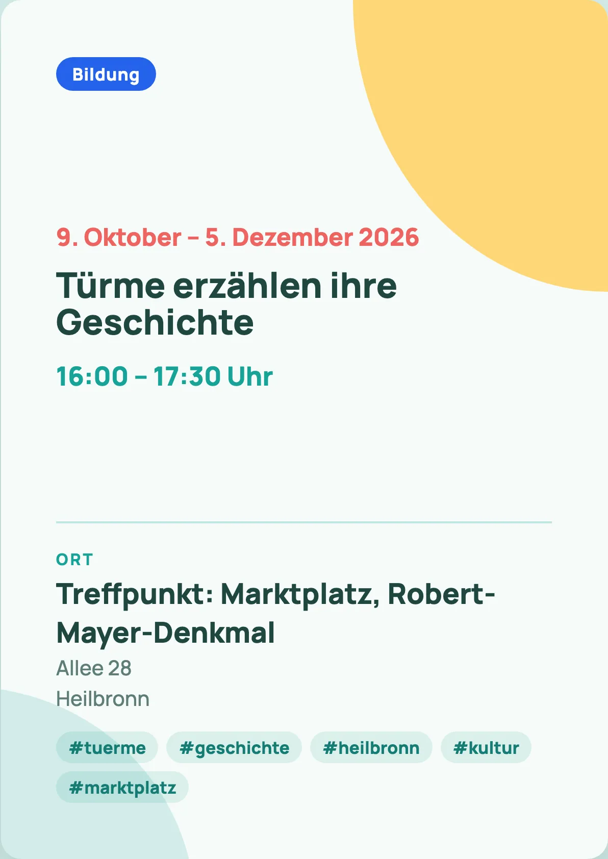 Veranstaltungsflyer