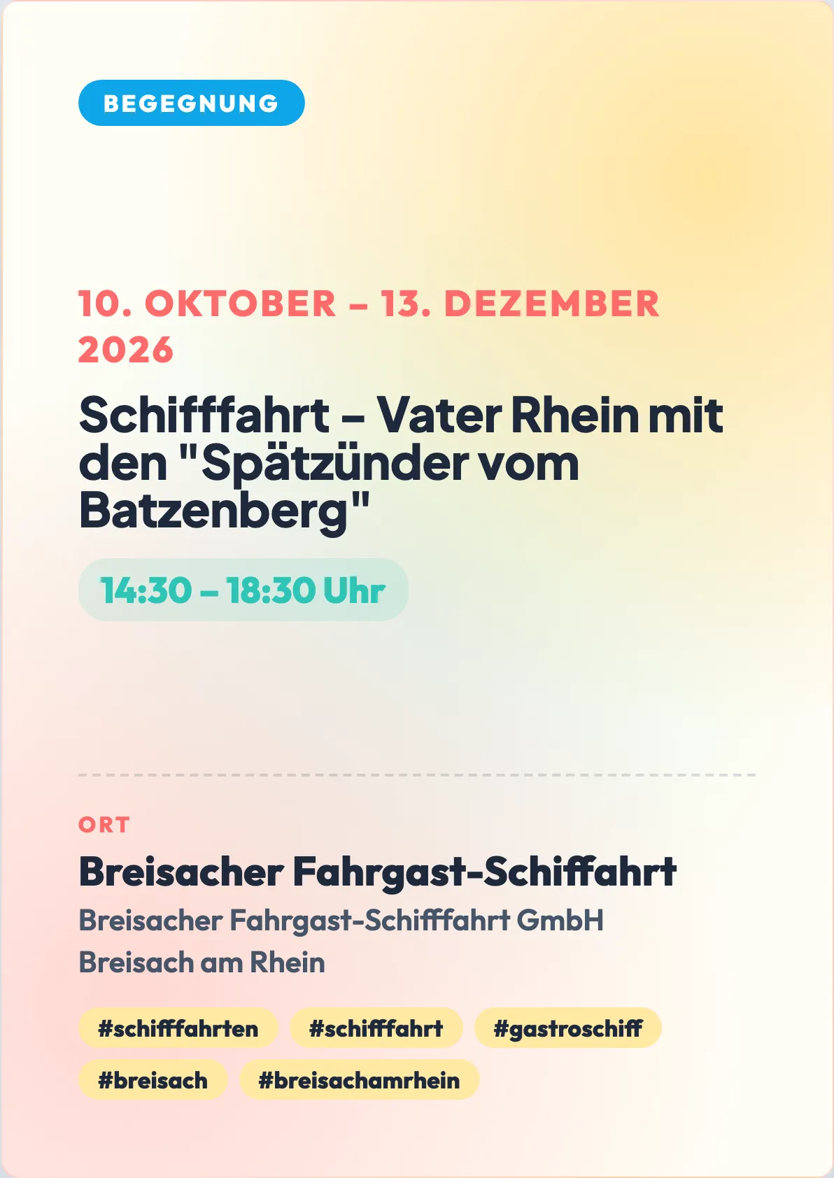 Veranstaltungsflyer