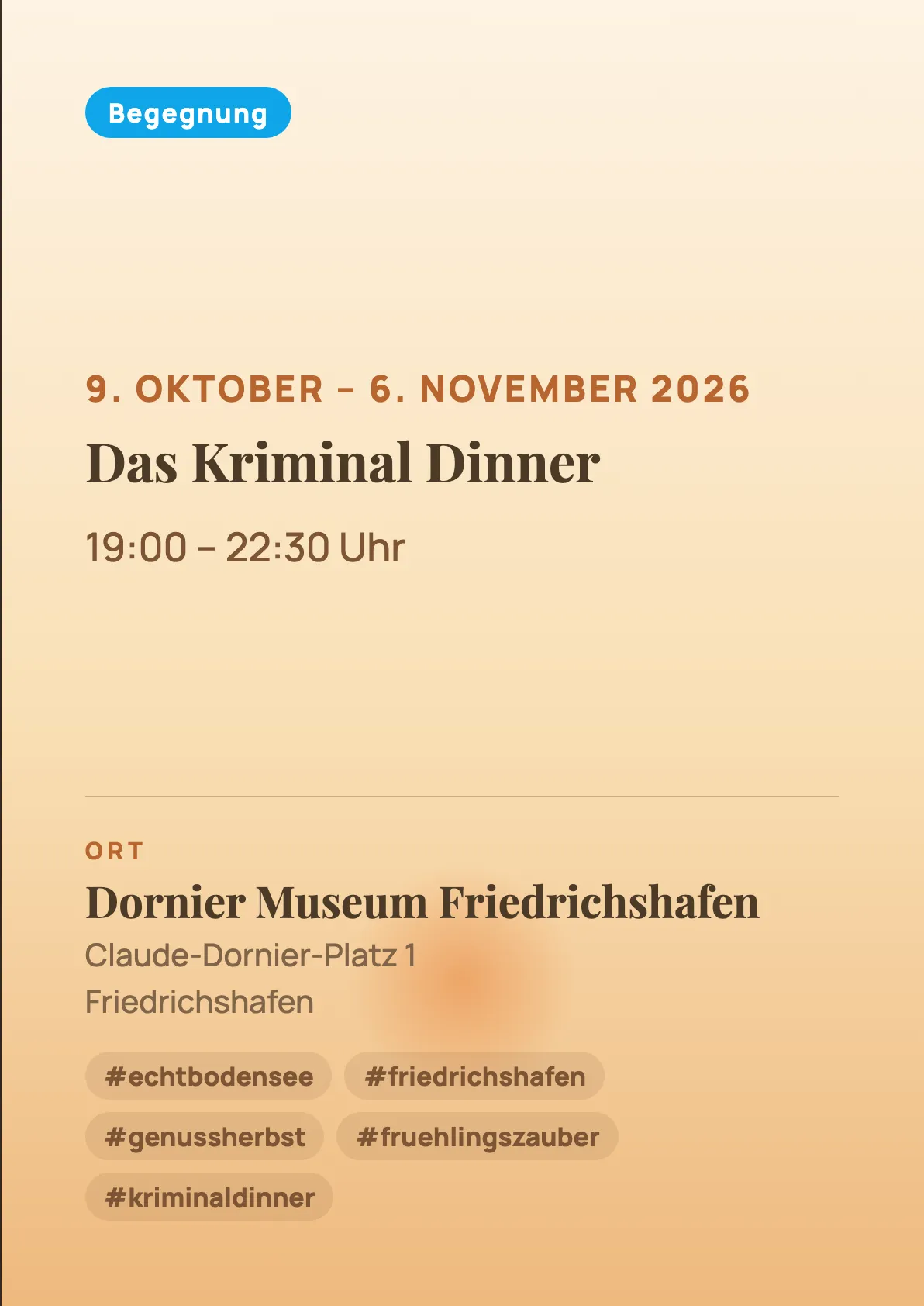 Veranstaltungsflyer