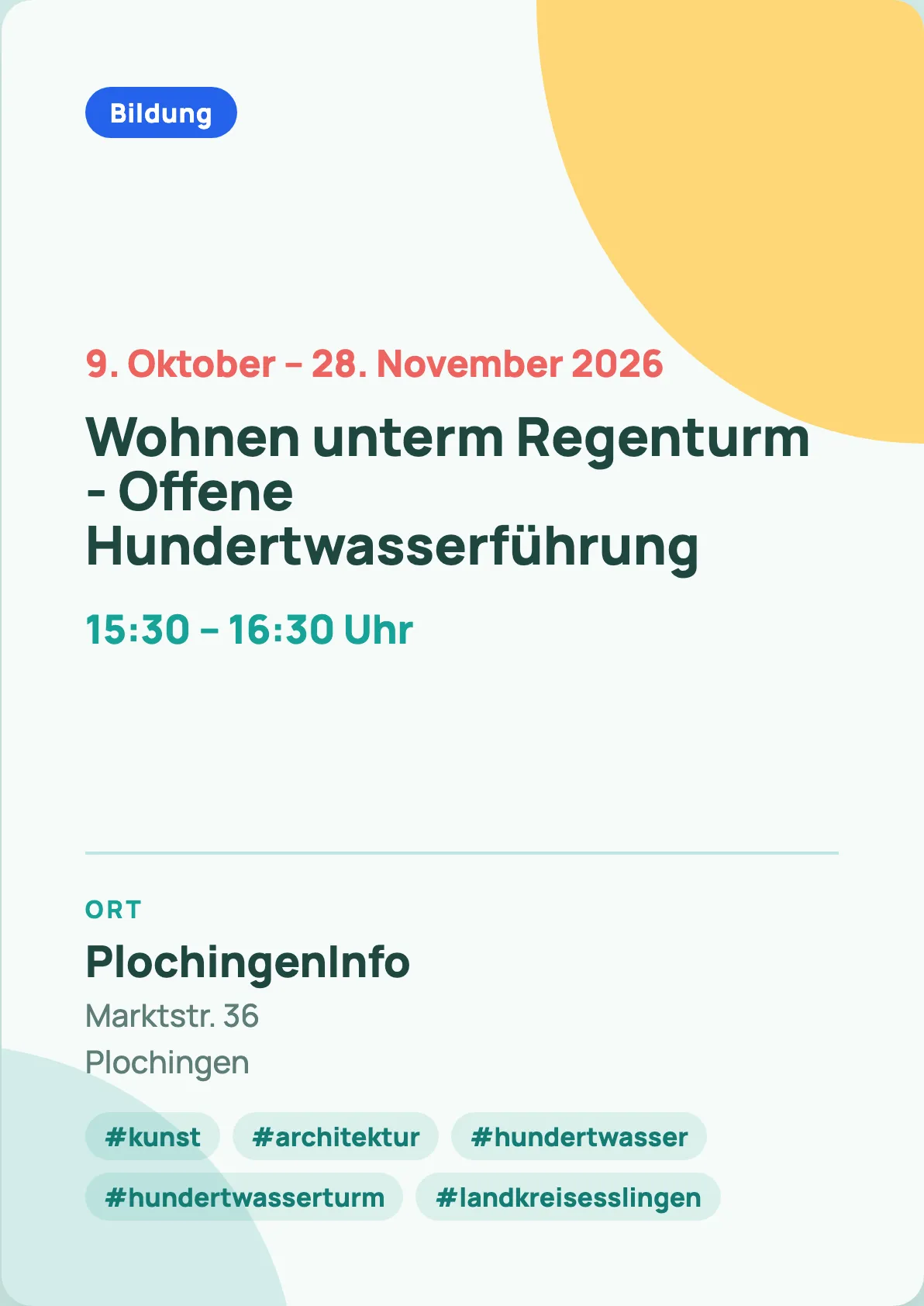 Veranstaltungsflyer