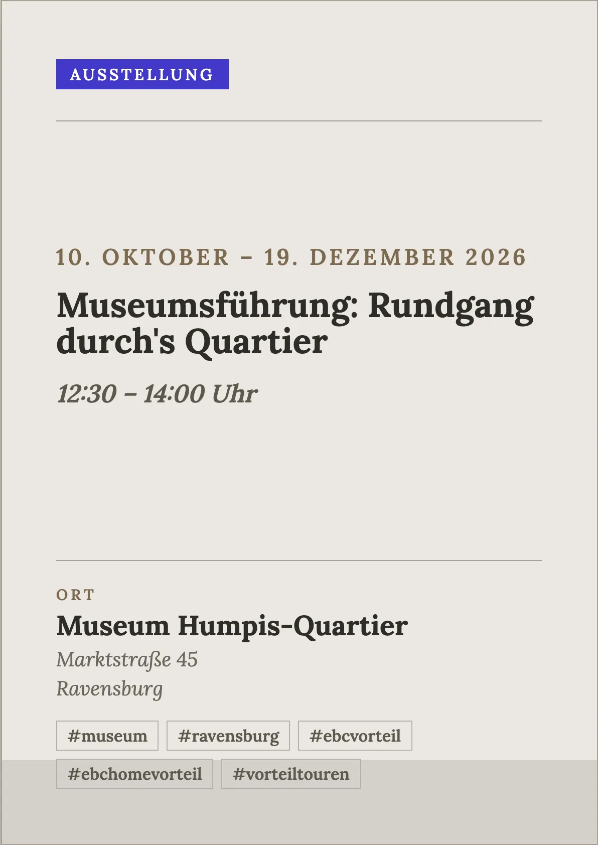 Veranstaltungsflyer