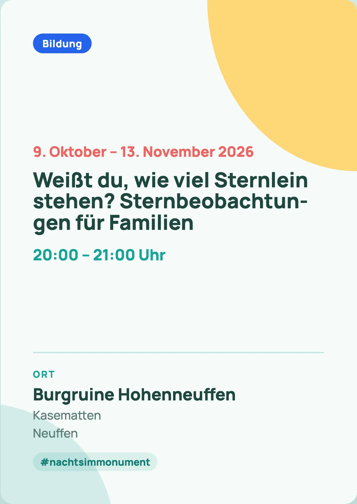 Veranstaltungsflyer