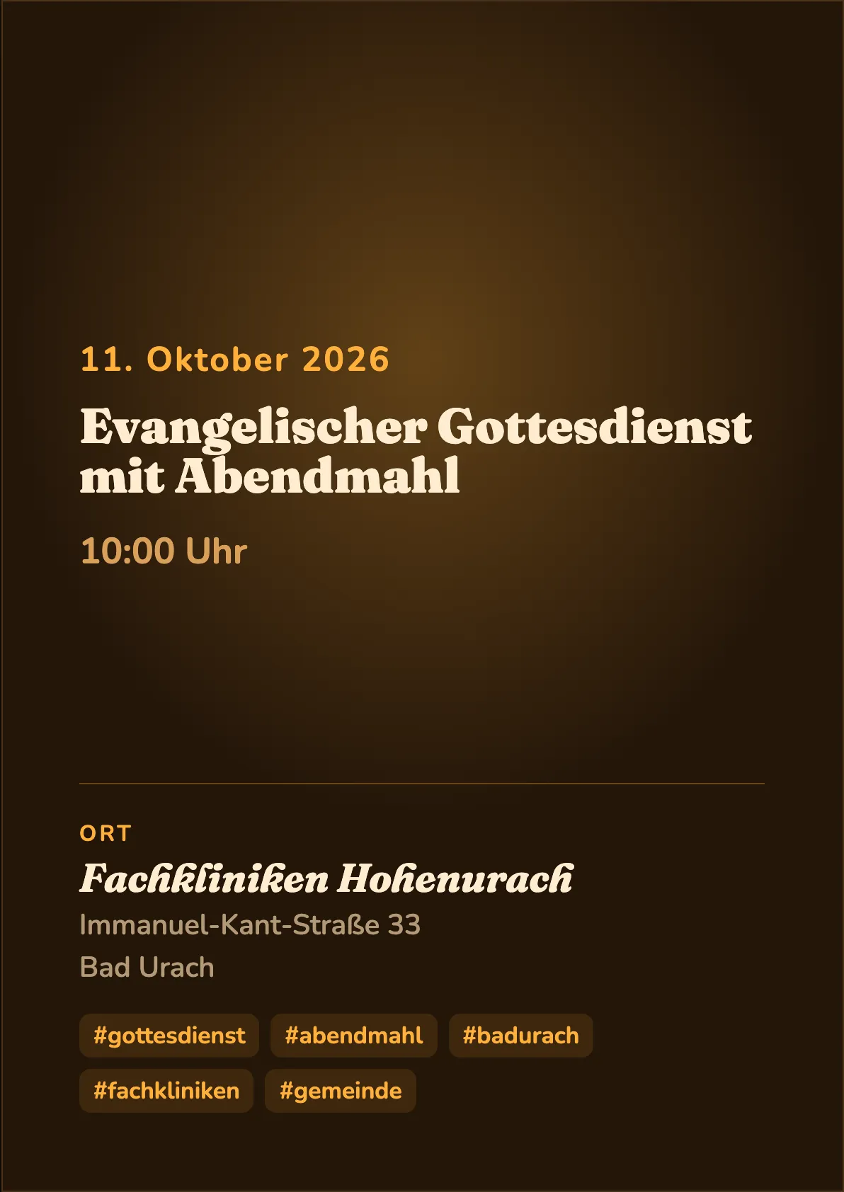 Veranstaltungsflyer
