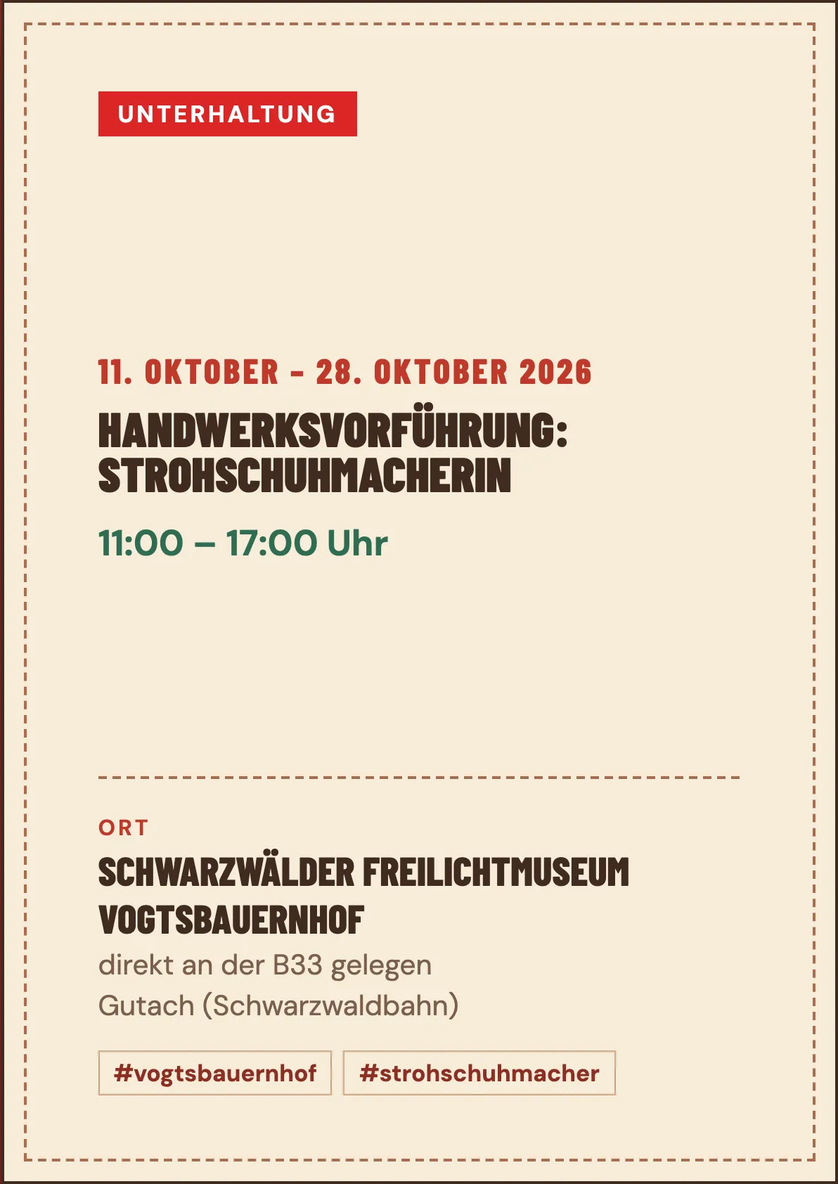 Veranstaltungsflyer