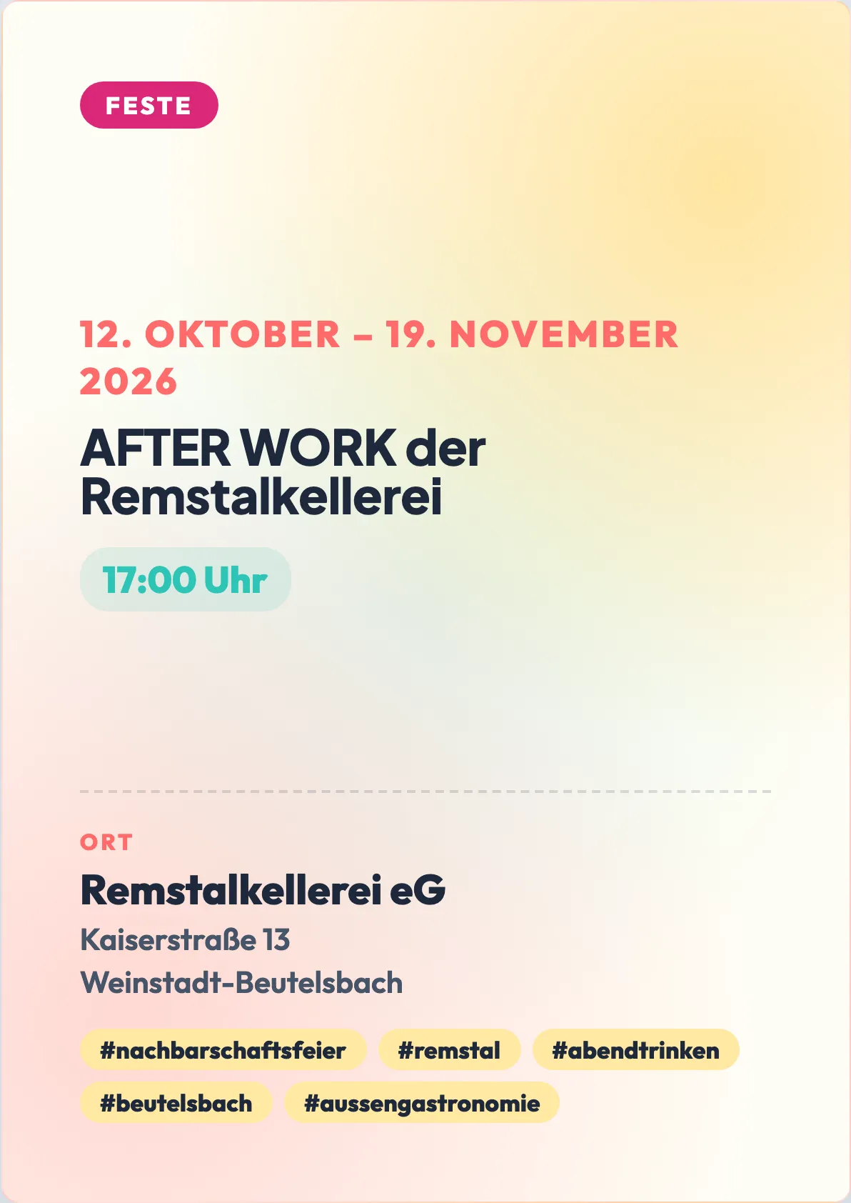 Veranstaltungsflyer