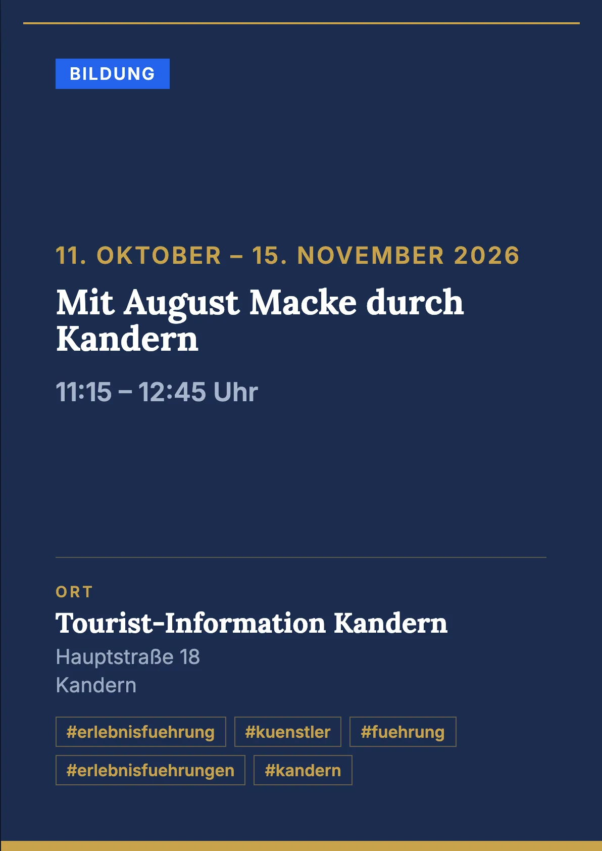 Veranstaltungsflyer