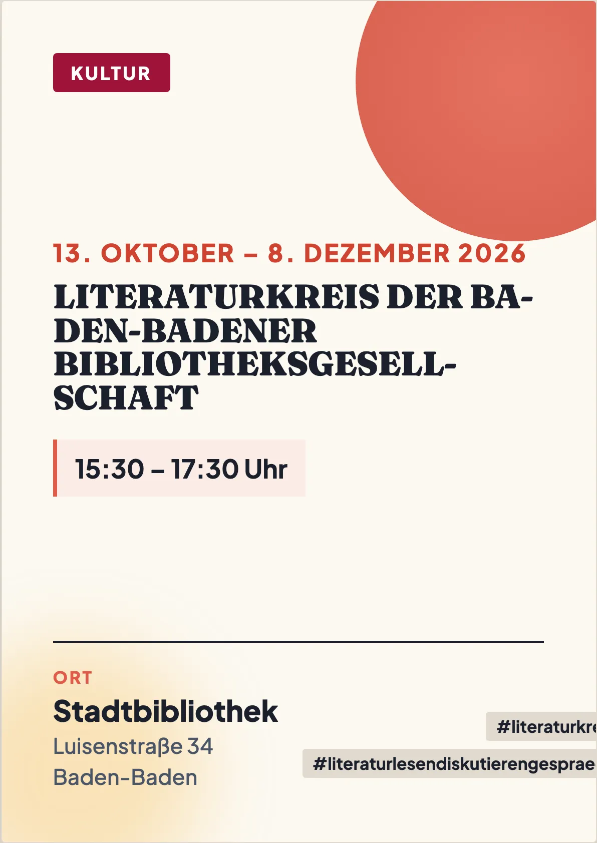 Veranstaltungsflyer