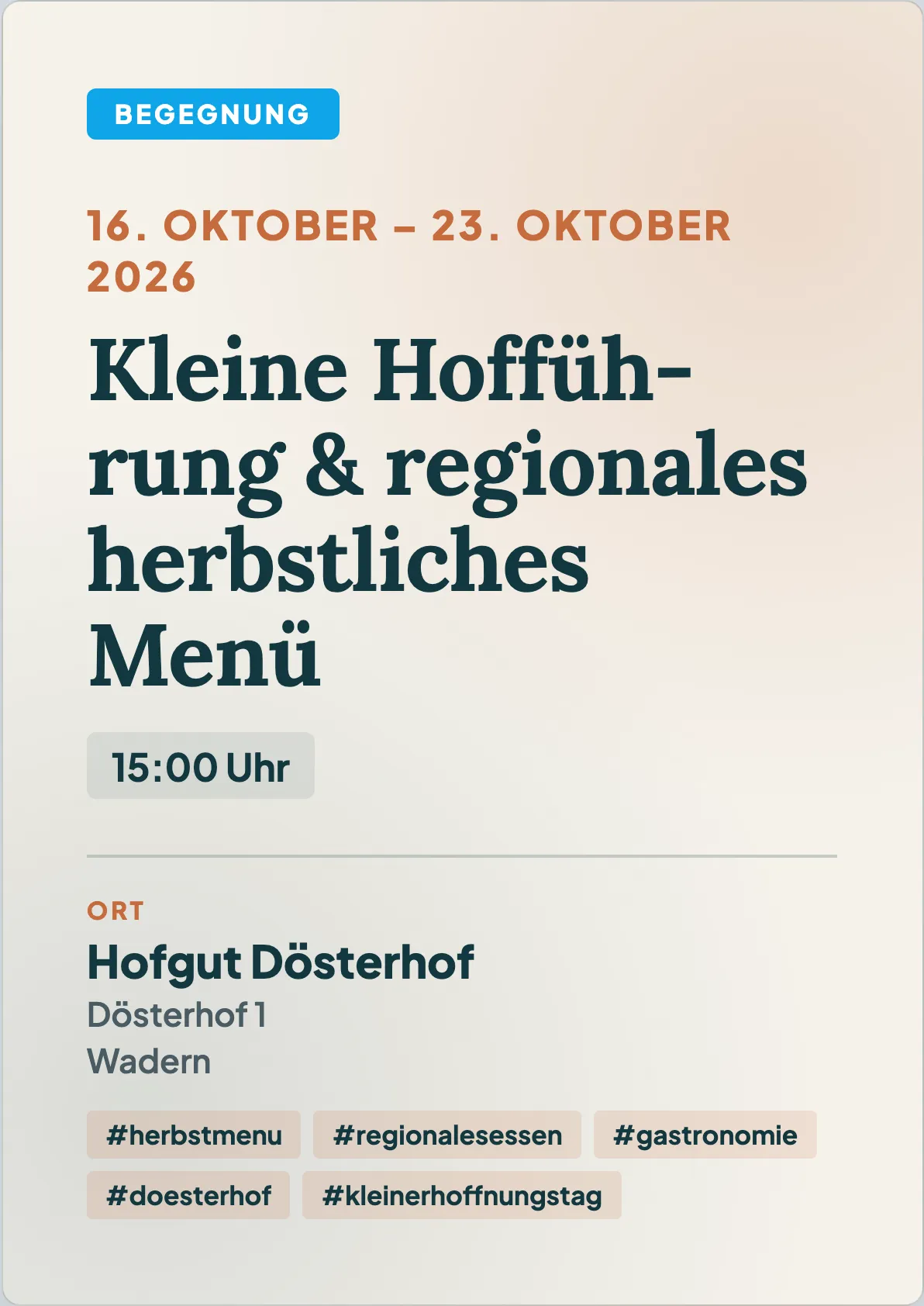 Veranstaltungsflyer