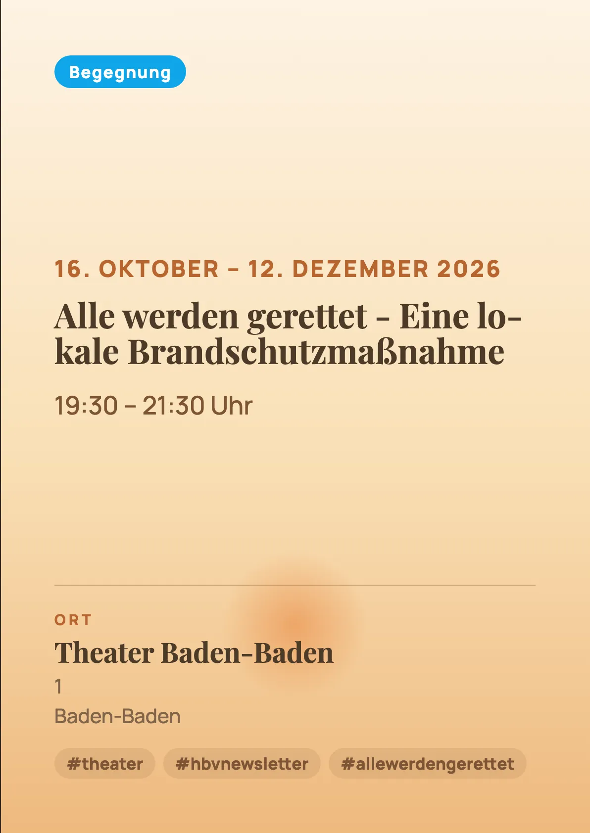 Veranstaltungsflyer