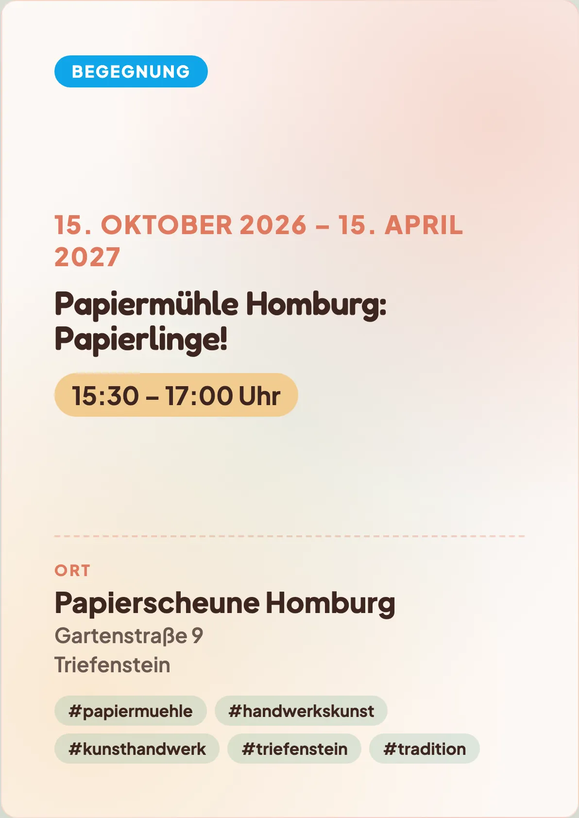 Veranstaltungsflyer