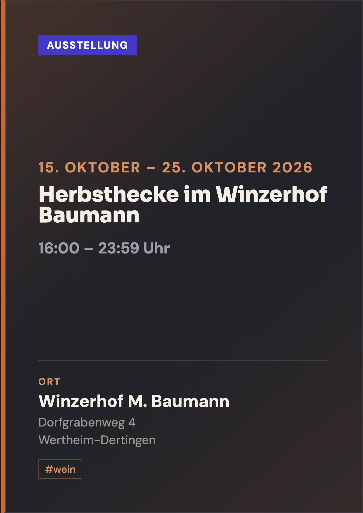 Veranstaltungsflyer