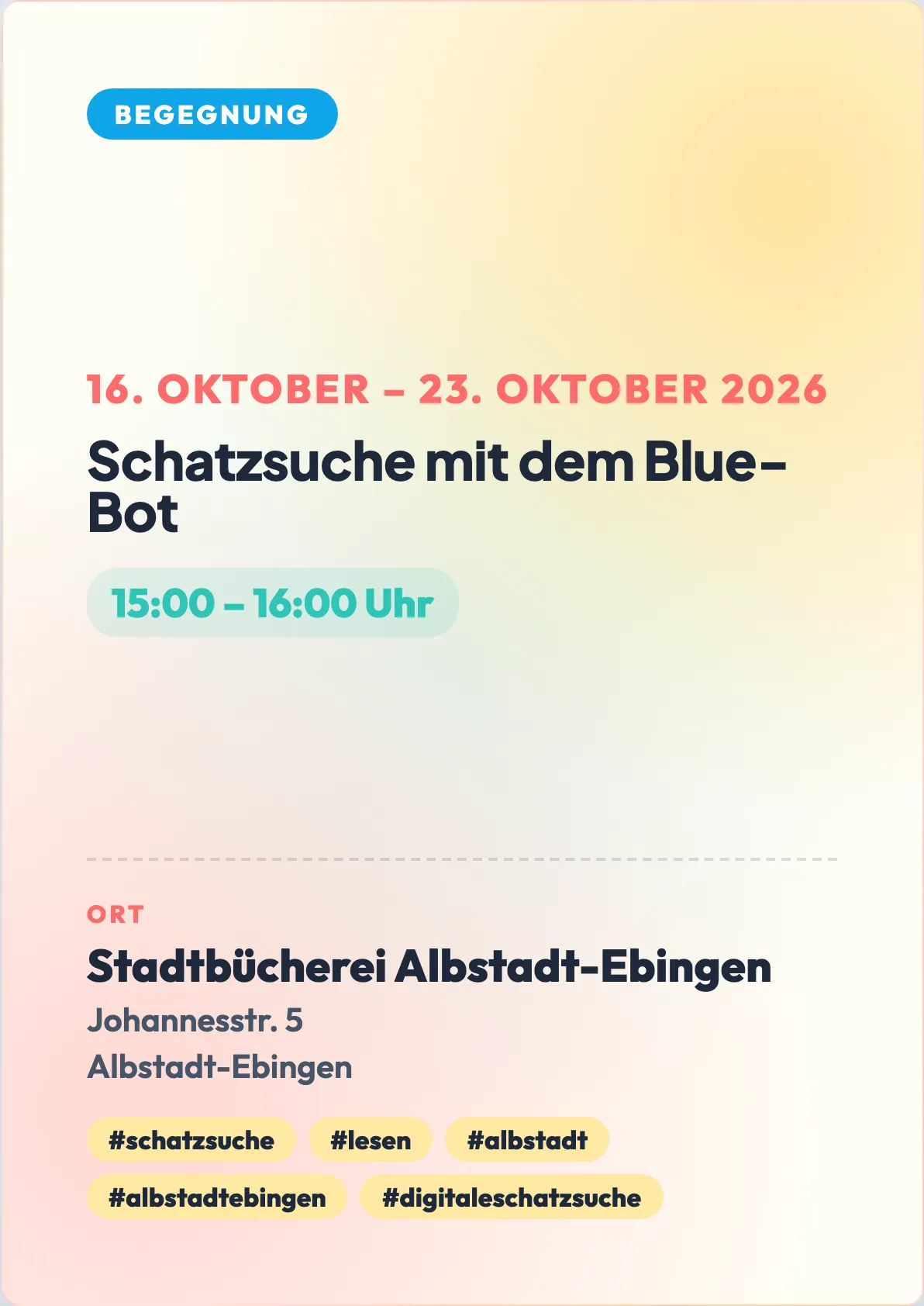 Veranstaltungsflyer