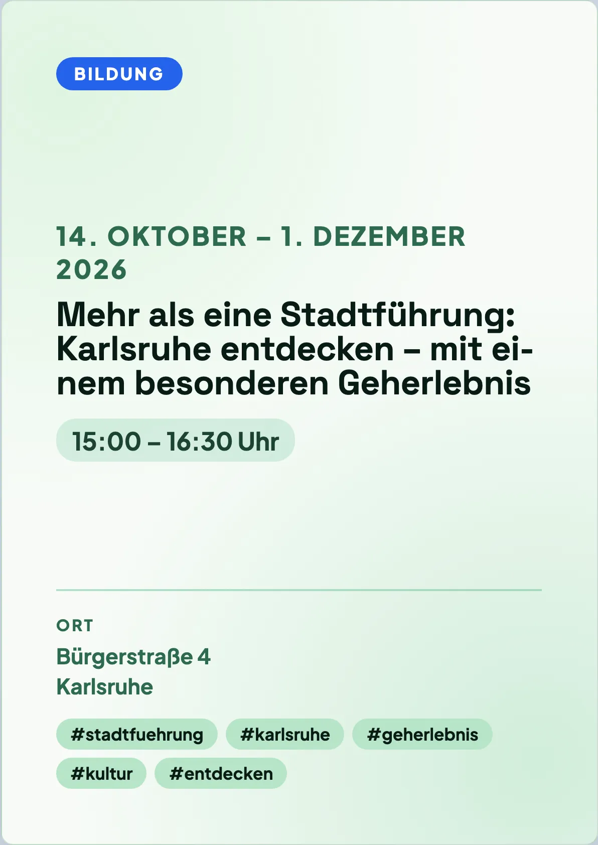 Veranstaltungsflyer