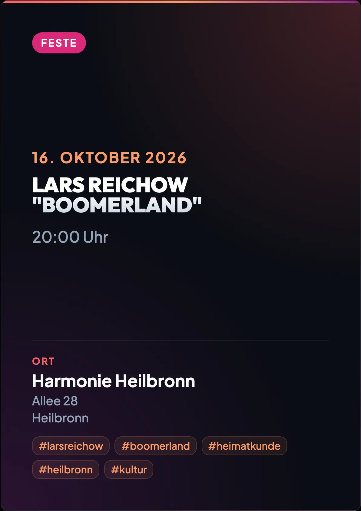 Veranstaltungsflyer