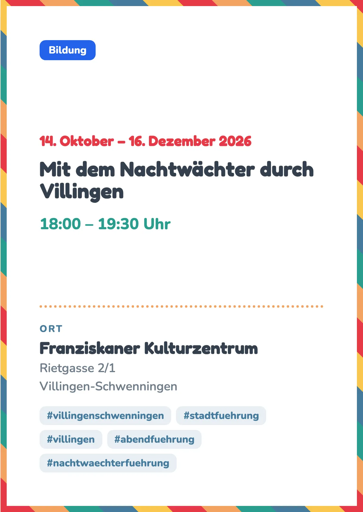 Veranstaltungsflyer