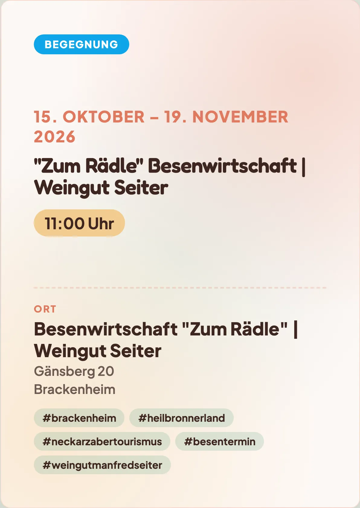 Veranstaltungsflyer