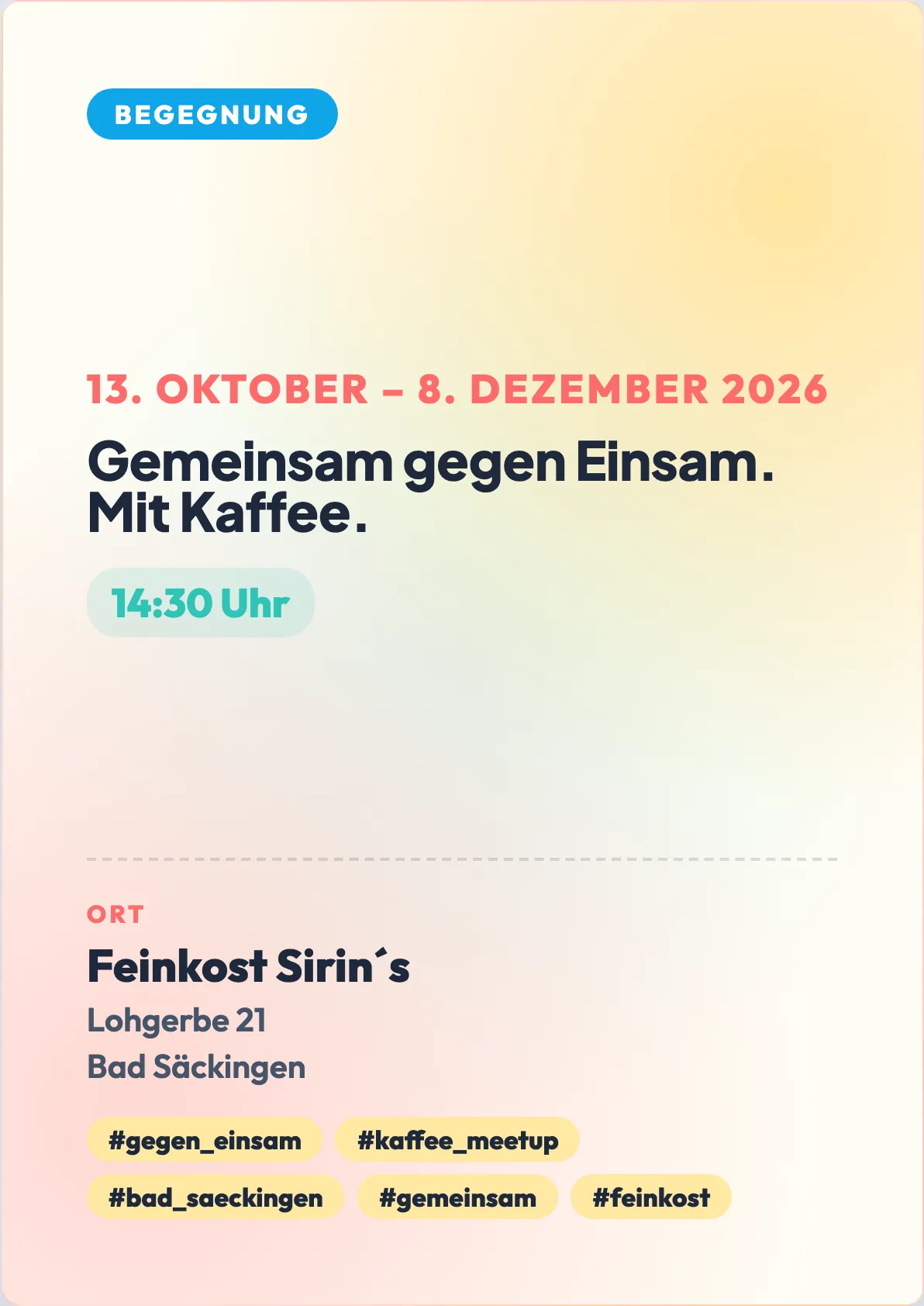 Veranstaltungsflyer