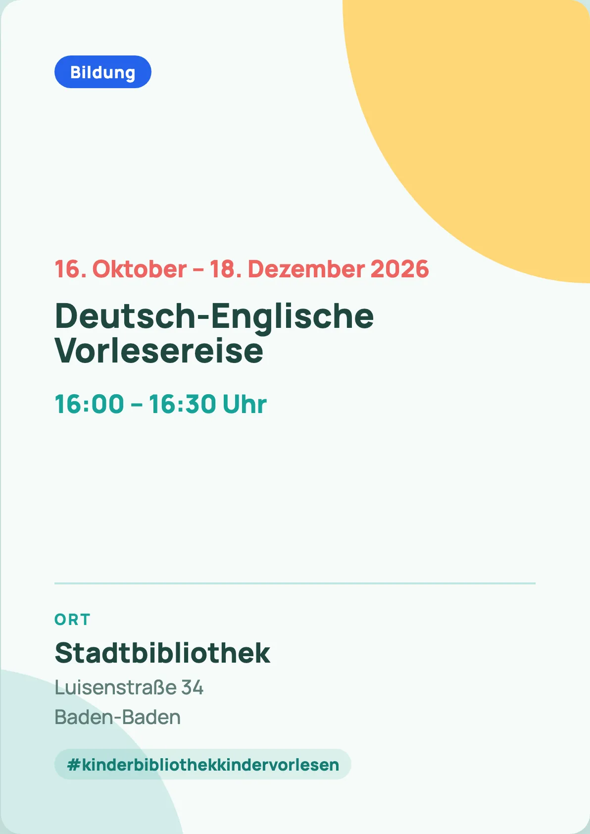 Veranstaltungsflyer
