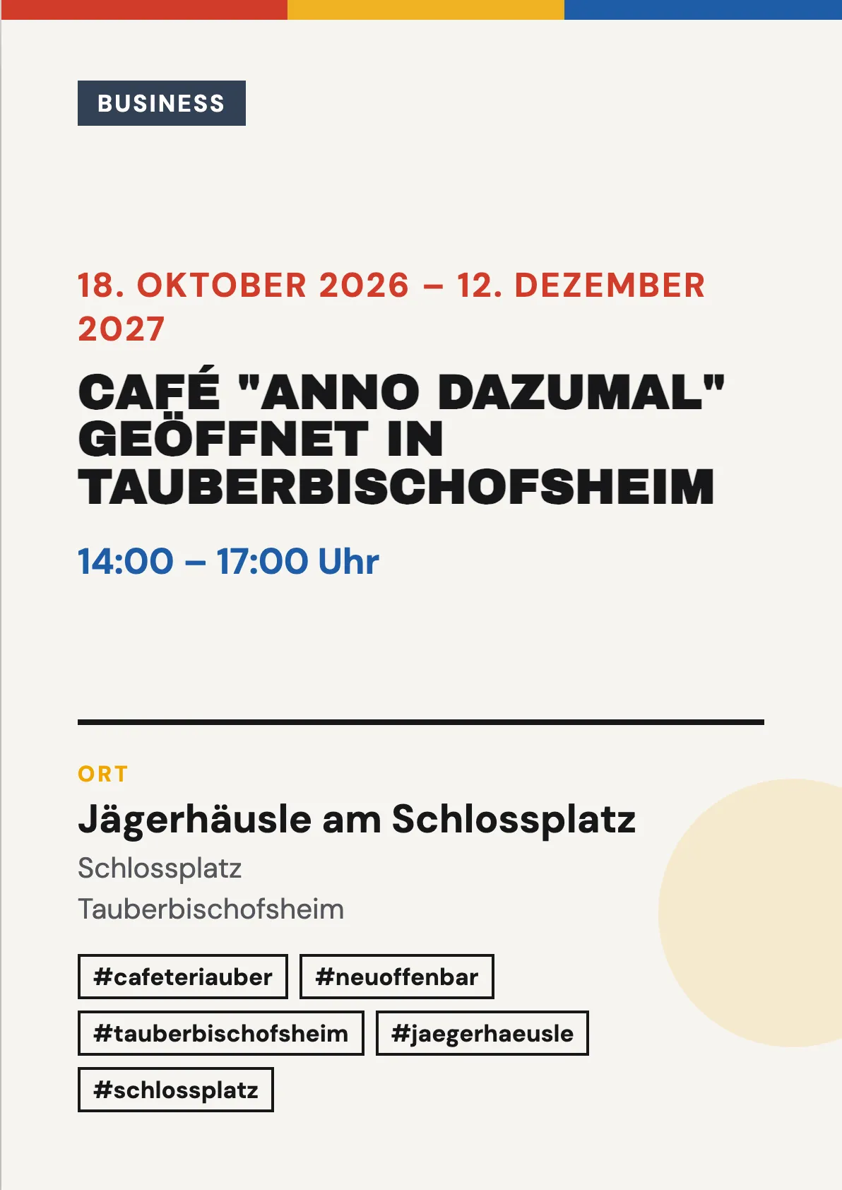 Veranstaltungsflyer