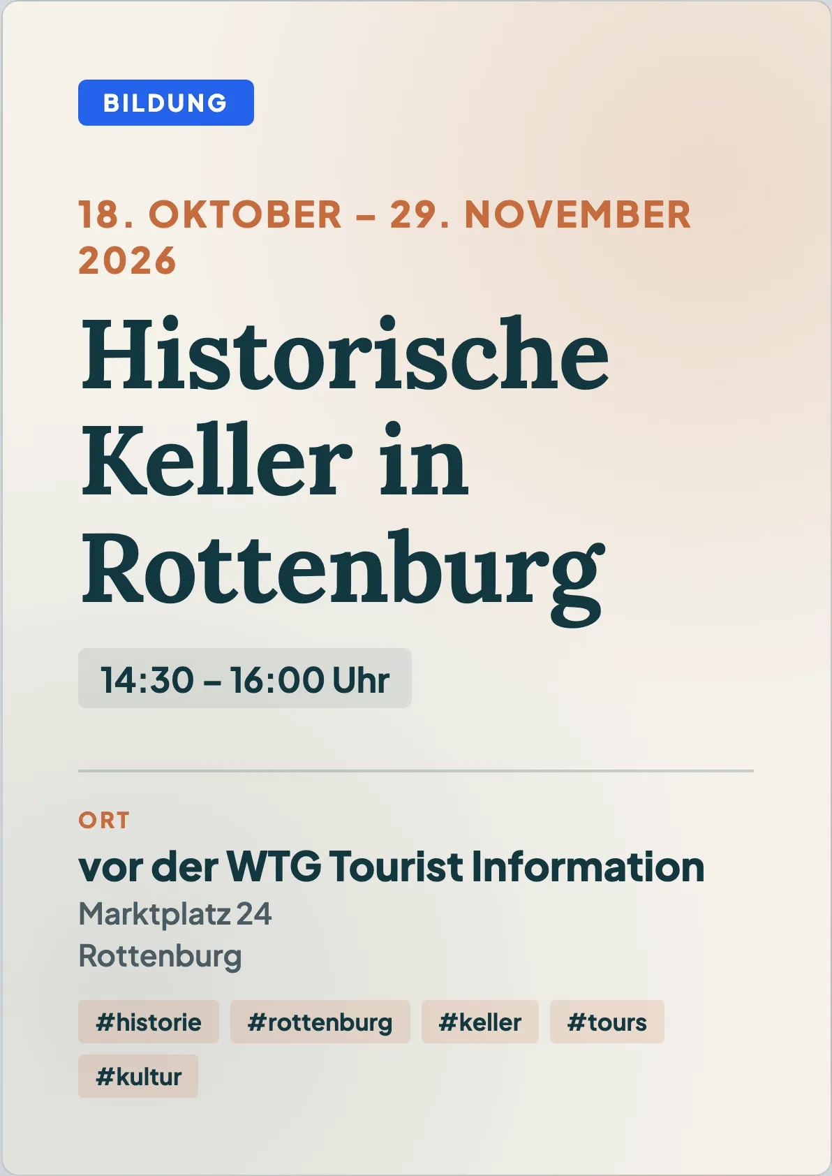 Veranstaltungsflyer