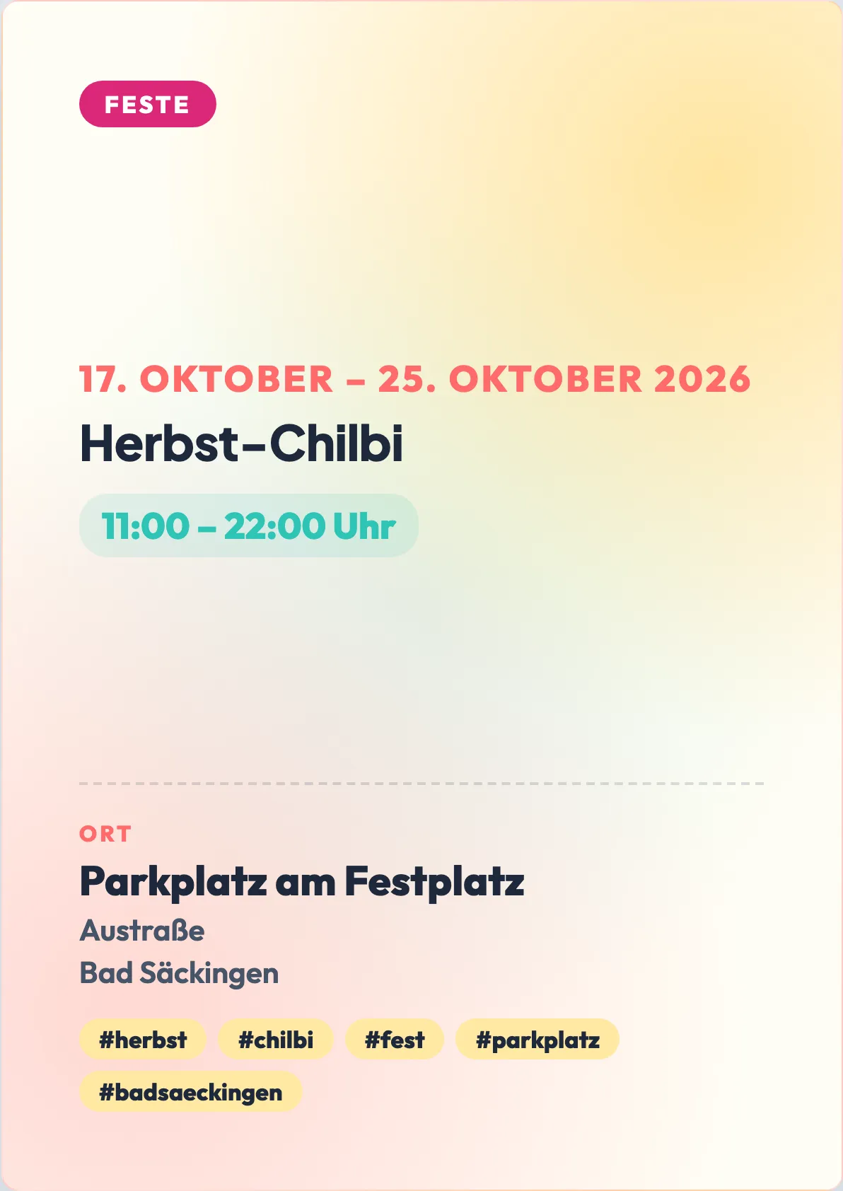 Veranstaltungsflyer