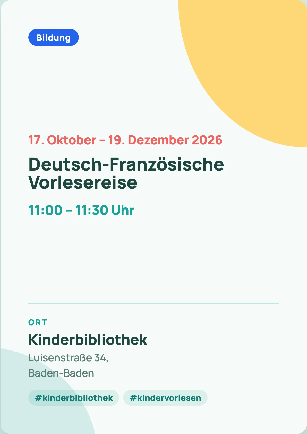 Veranstaltungsflyer