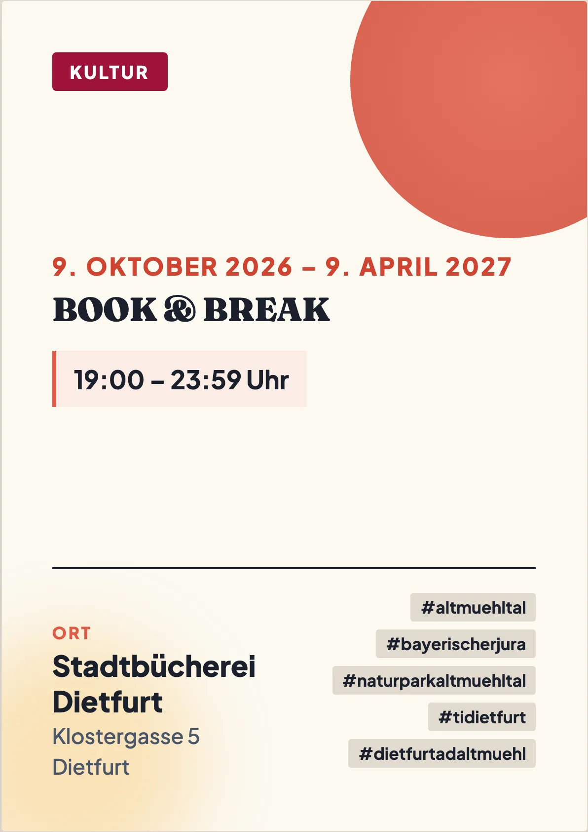 Veranstaltungsflyer