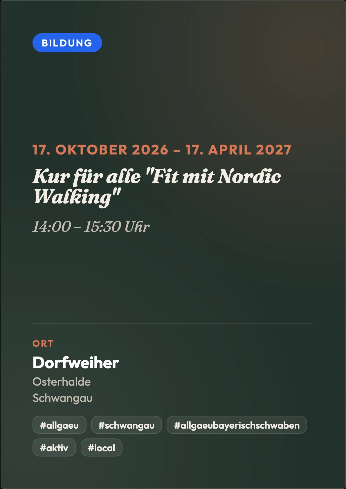 Veranstaltungsflyer
