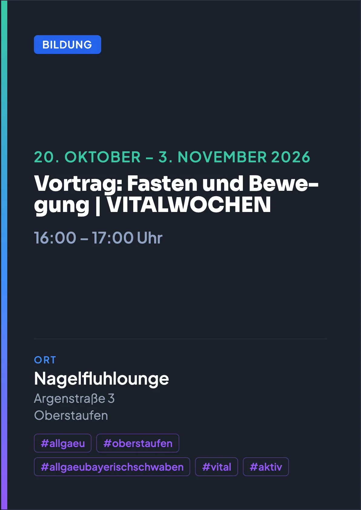 Veranstaltungsflyer