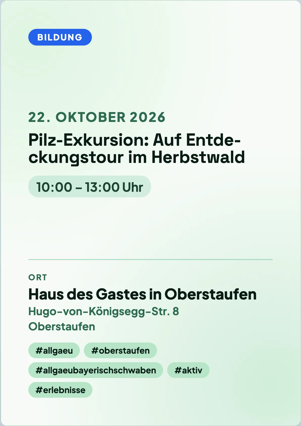 Veranstaltungsflyer