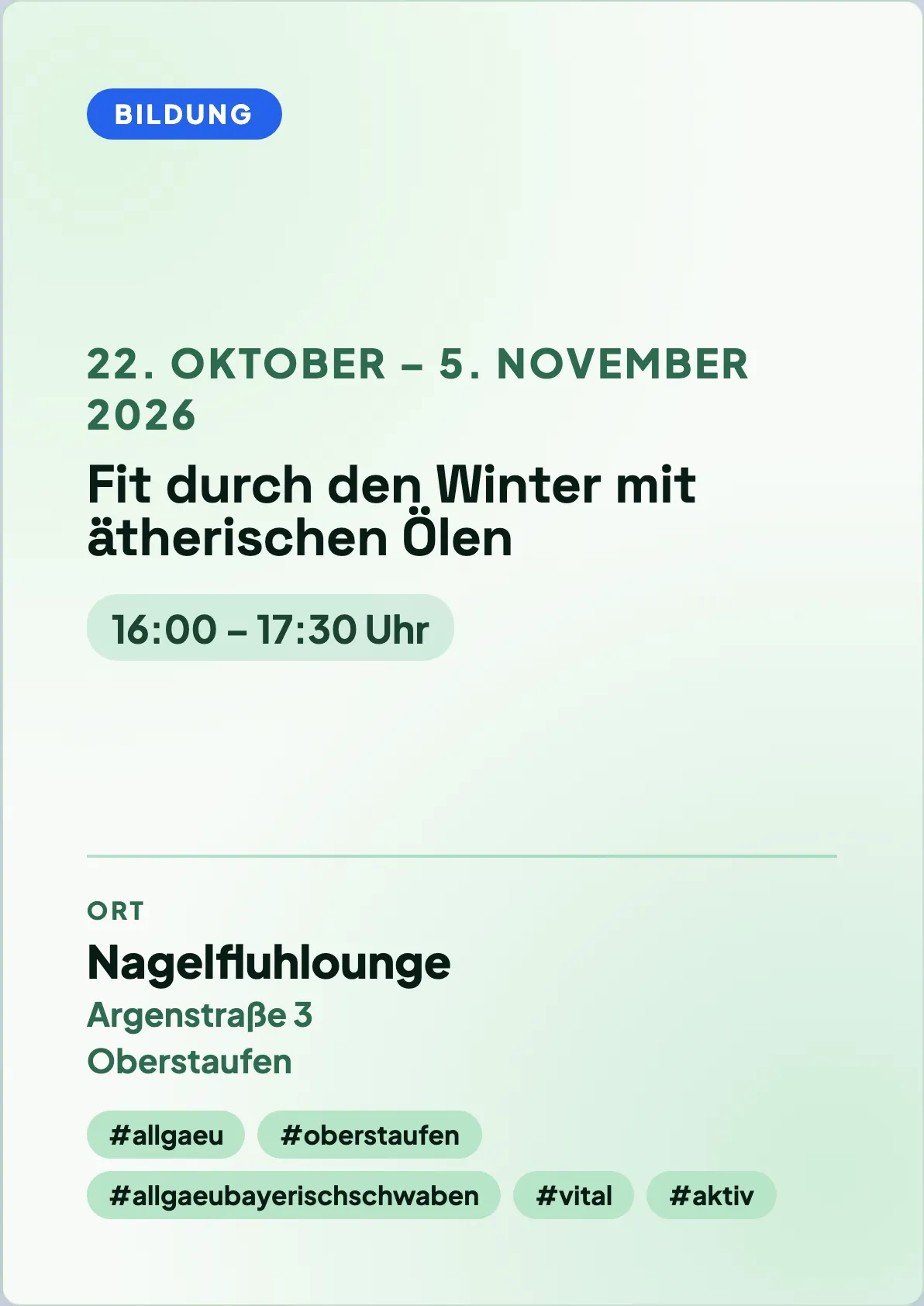 Veranstaltungsflyer