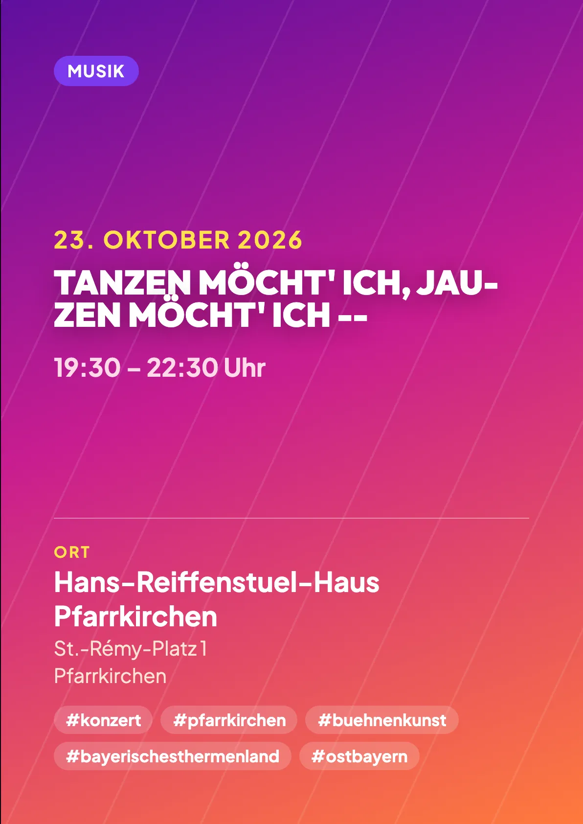 Veranstaltungsflyer