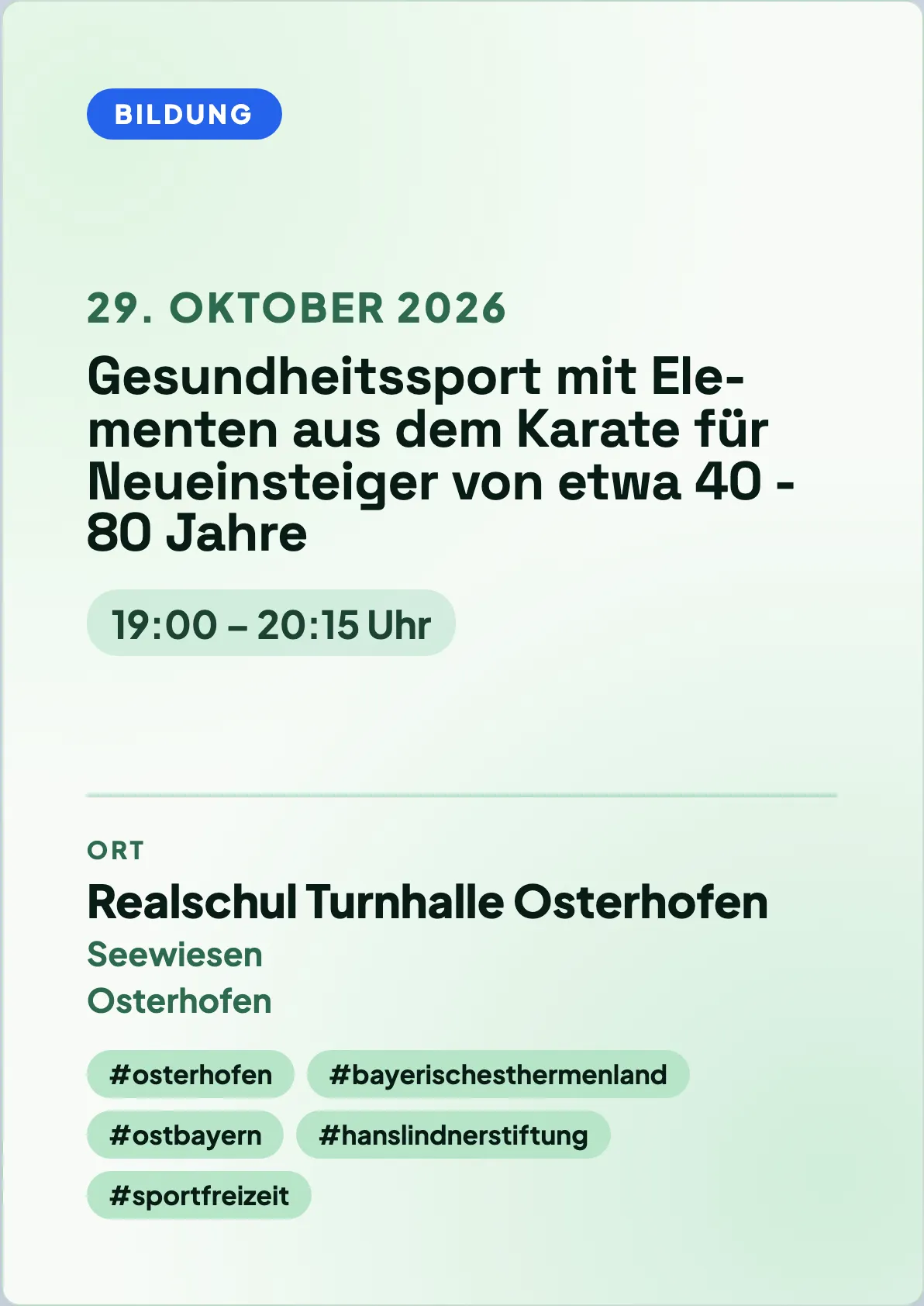 Veranstaltungsflyer
