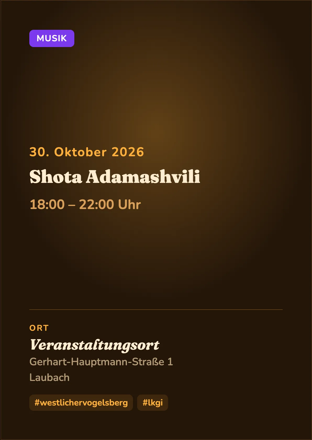 Veranstaltungsflyer