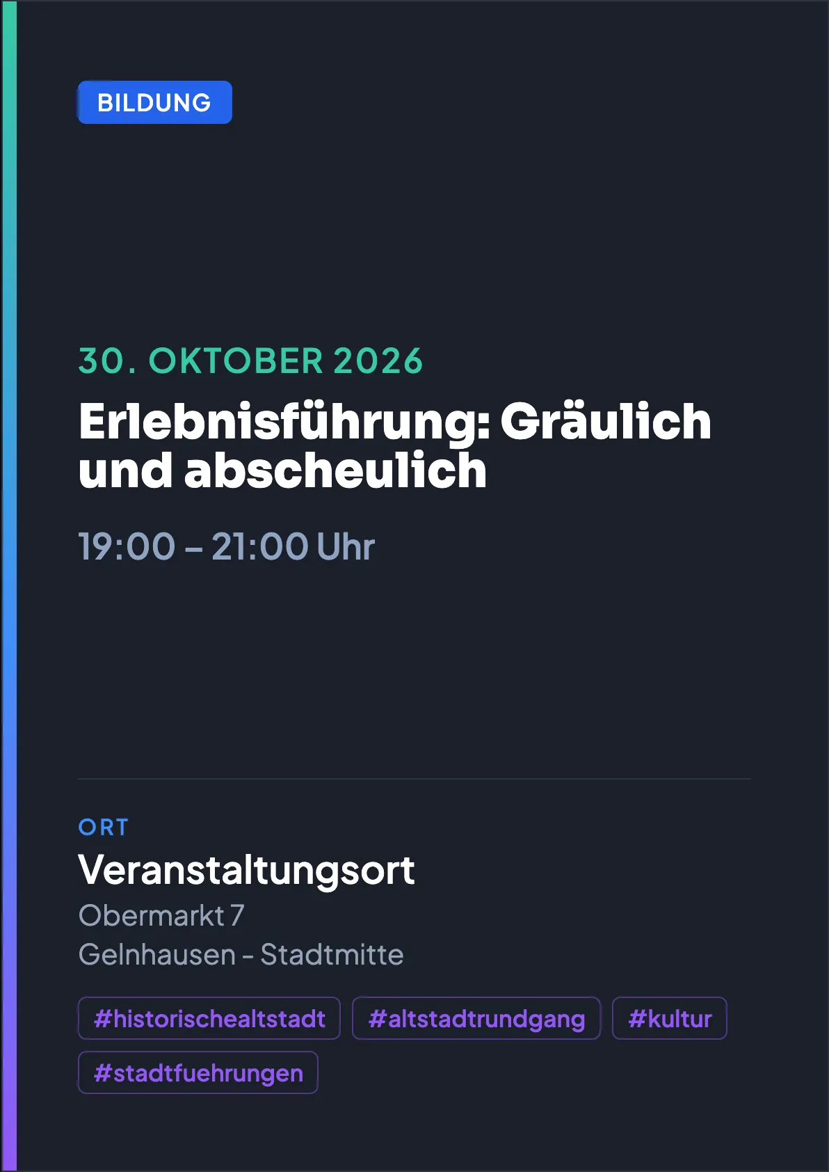 Veranstaltungsflyer